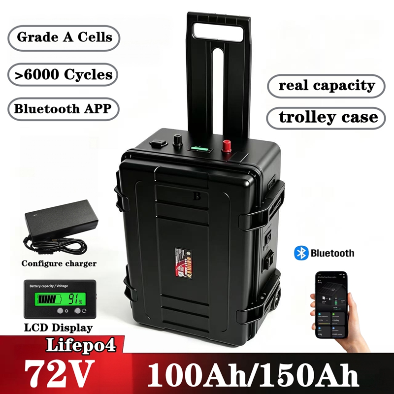 Lifepo4 72V 100Ah Battery Pack Ev - Wodoodporny pakiet akumulatorów litowo-żelazowo-fosforanowych (LiFePO4) 72